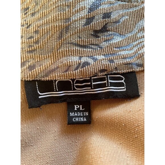 Abstract Print Full Zip‎ Jacket, Neutral Tones, Lightweight Coat - Picture 6 of 12